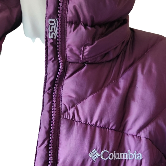 Columbia Coat Jacket Packable Puffer Down Feather 550 Purple Lightweight M - Picture 6 of 11